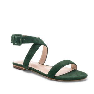 Chrissy Teigen x REVOLVE Jena Sandal  Moss Sz 5.5